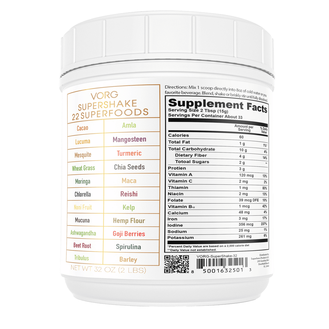 VORG SuperShake: Blend into Smoothies for Comprehensive Nutrition